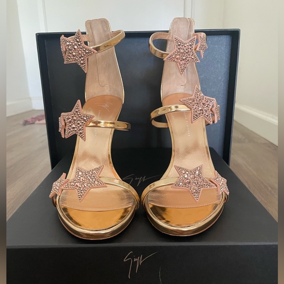 Giuseppe Zanoti Shooting Star Heel Rose Gold EU 40 / US 10) - Picture 3 of 9